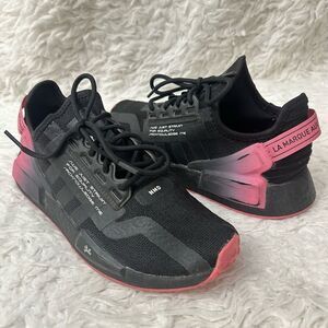 Adidas NMD_R1 V2 Damian Lillard‎ DOLLA Black /Pink Sneakers size 6 Womens YOUTH